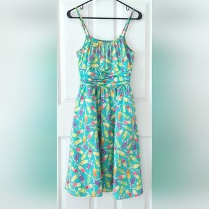Retrolicious Popsicle Print Midi Dress